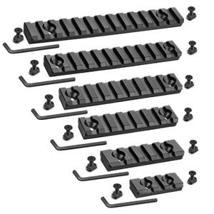  Picatinny Rail Section 3,3,5,5,7,7 Slot,Compatible with Mlock Systems,Picatinny Rail Accessory Set with 13 T-Nuts & 13 Screws & Allen Wrench