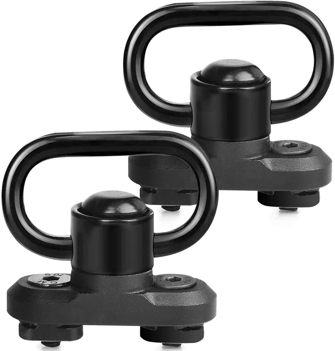 2 Point Sling & Mloc Sling Mount - Adjustable Extra Long Two Point Traditional Rifle Sling with 2 Pack 1.25" QD Sling Swivels Mounts for M Lock Rail System