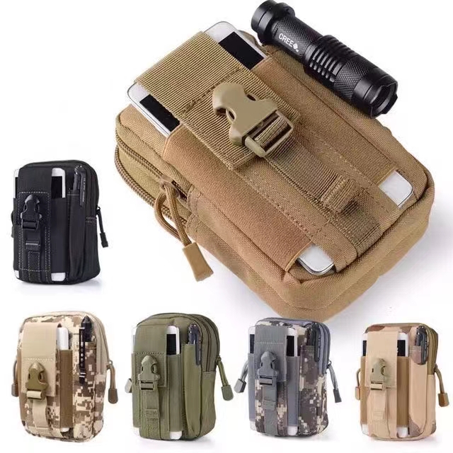 Tactical Molle Pouch Bag - EDC Utility Gadget Waist Bag Pack- Camping Hiking Outdoor Gear - Cell Phone Holster Holder 
