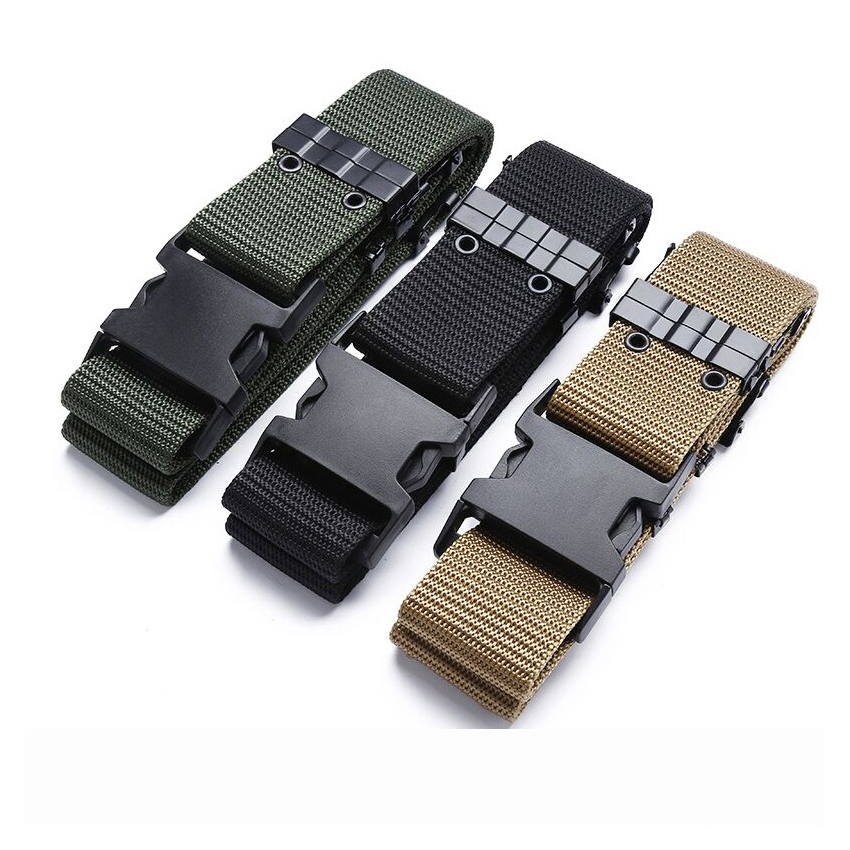 Tactical Belt, Military Hiking Rigger Nylon Web Work Belt 1.5" with Heavy Duty Quick Release Buckle