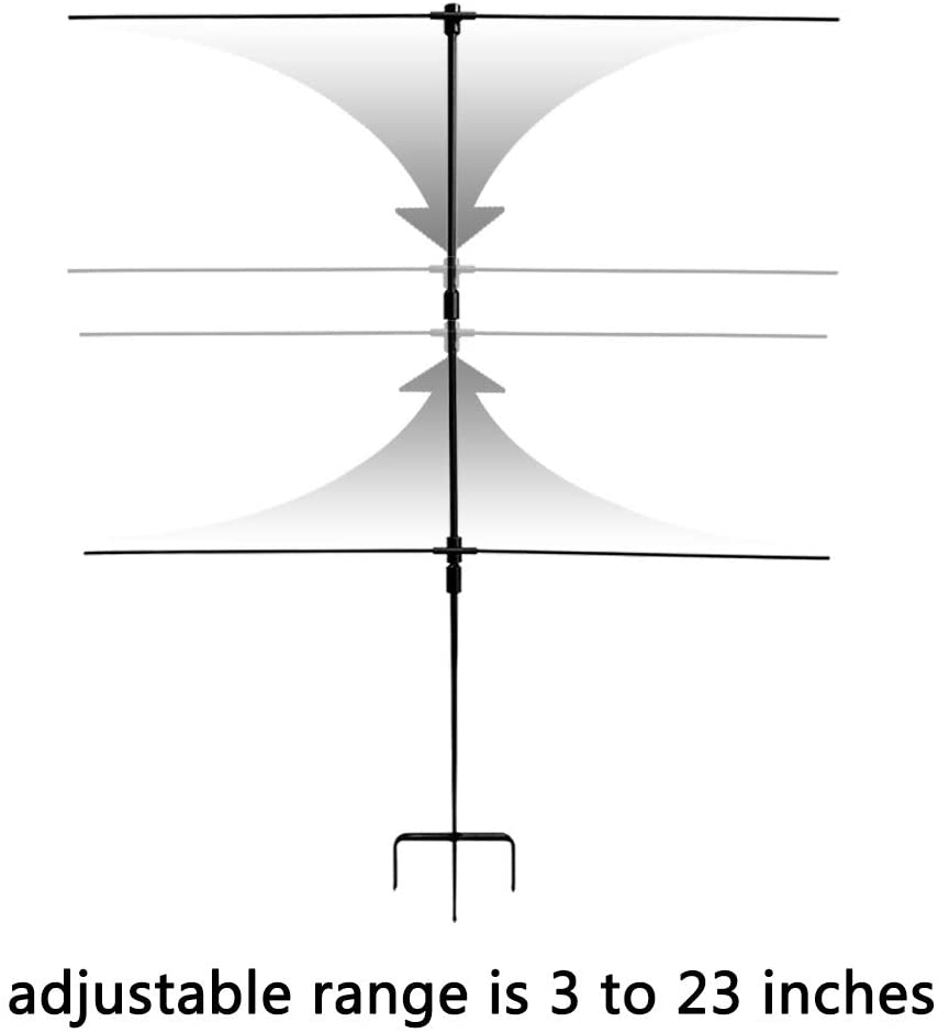 Adjustable Paper Target Stand, Frame with 8 Clips Clear Bullseye