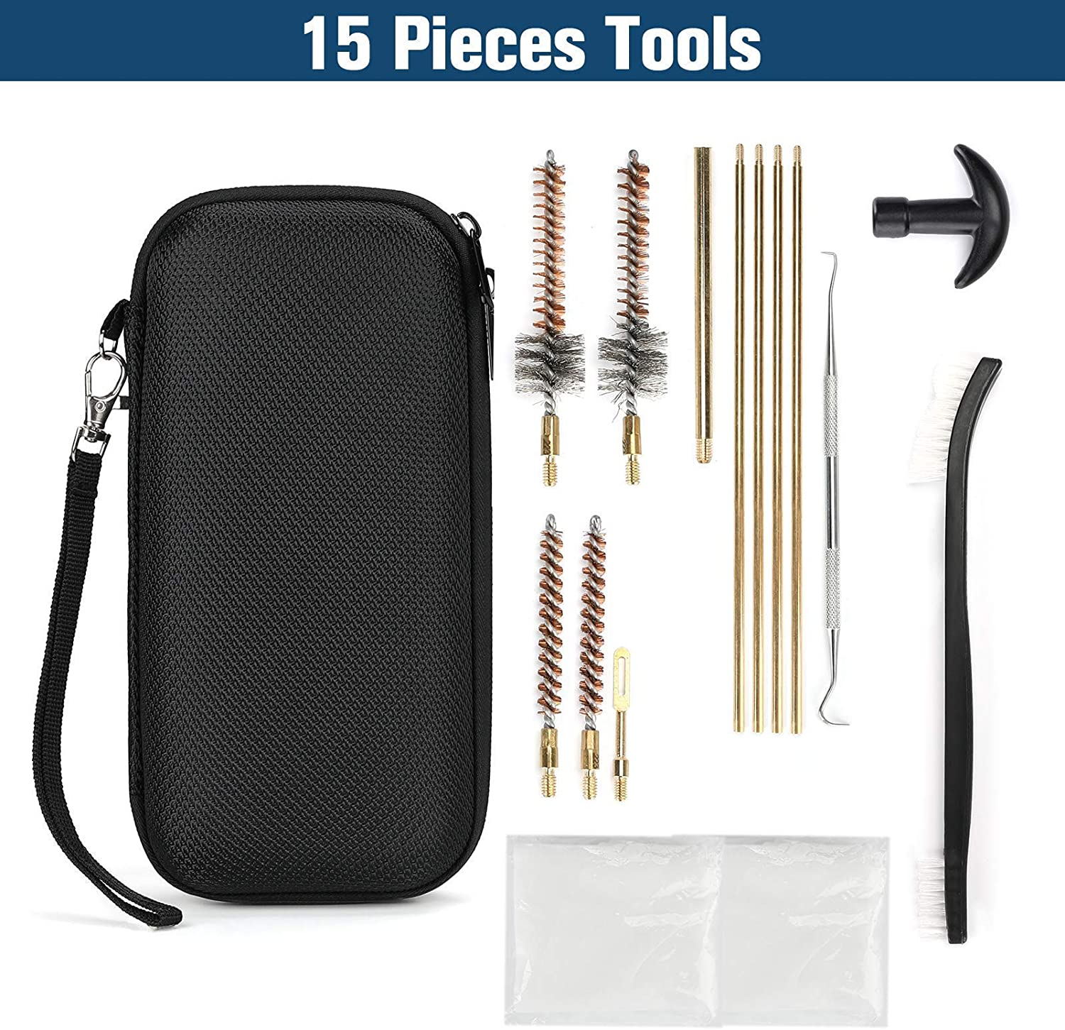 GK38.223/5.56 Gun Cleaning Kit Rifle with Bore Chamber Brushes Cleaning